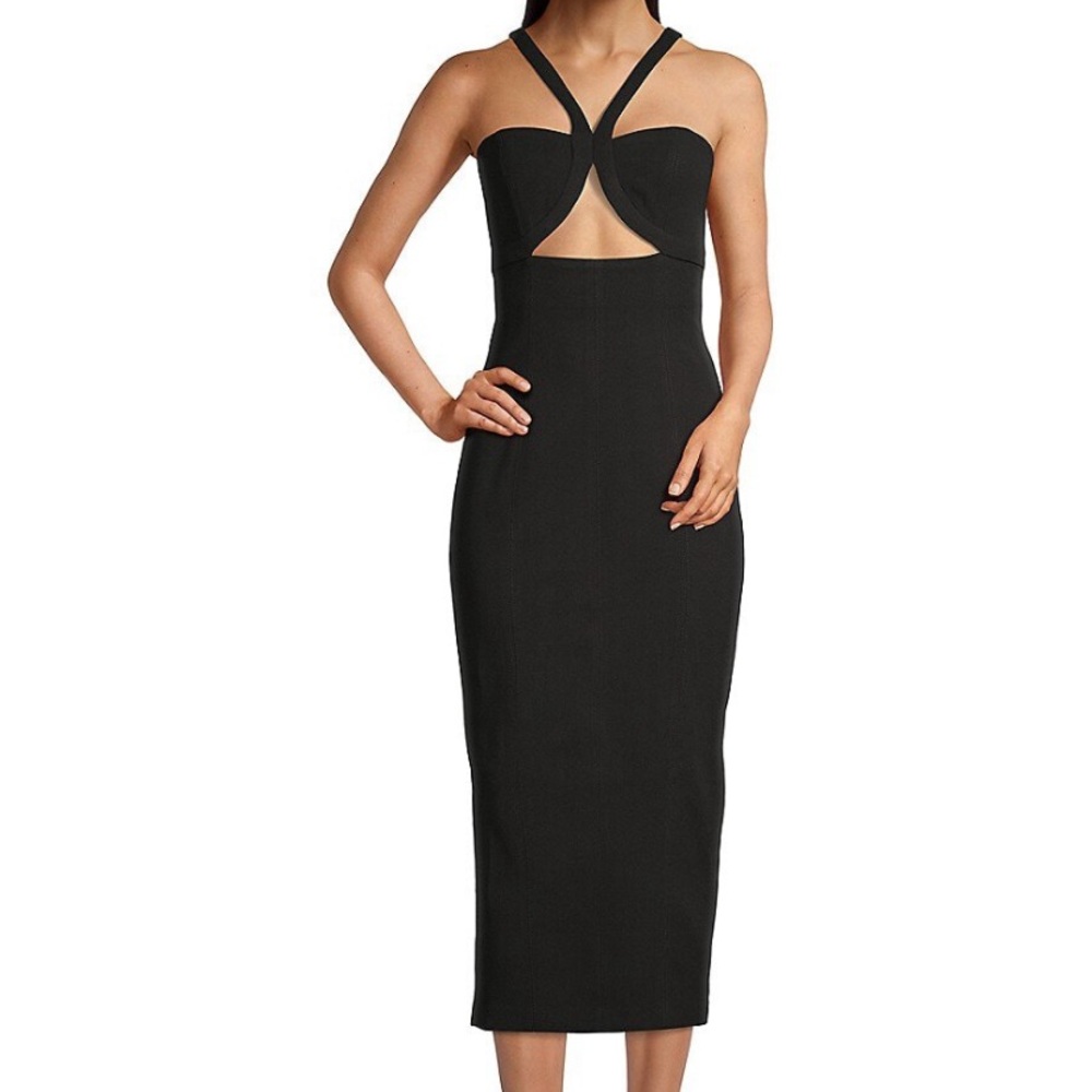 MISHA Claire Black Dress